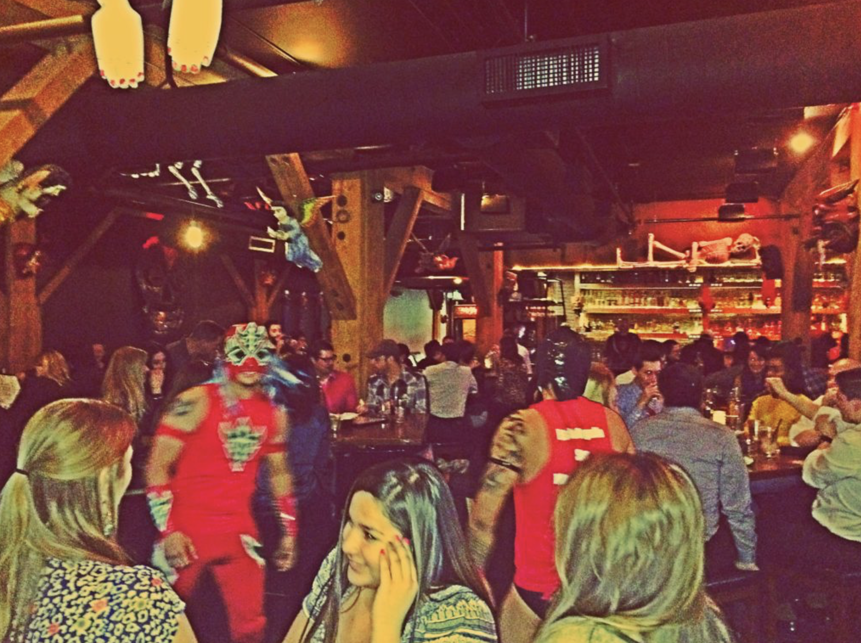 A full dining room at Machete